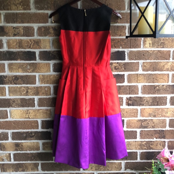 Kate Spade New York Color Block Zahara Silk Dress - Picture 9 of 12